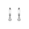 Gold Round Dangle Huggie Hoops