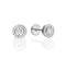 White Gold Round Diamond Studs (Sizes S - M)