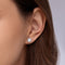White Gold Round Diamond Studs (Sizes S - M)