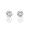 White Gold Round Diamond Studs (Sizes S - M)