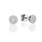 White Gold Round Diamond Studs (Sizes S - M)