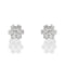 White Gold Diamond Snowflake Earrings