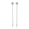 White Gold Chain Earrings
