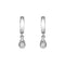 Gold Pear Dangle Huggie Hoops