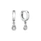 Gold Pear Dangle Huggie Hoops