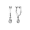 Pear Dangle Hoop Earrings