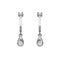 Pear Dangle Hoop Earrings