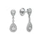 Diamond Pear Dangle Earrings