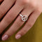 Diamond Initial 'A' Ring