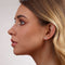 White Gold Chain Earrings