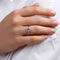 Oval Cognac Diamond Ring