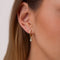 Pear Dangle Hoop Earrings