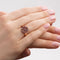 Ruby Initial 'M' Ring