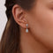 Diamond Pear Dangle Earrings