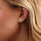 White Gold Round Diamond Studs (Sizes S - M)