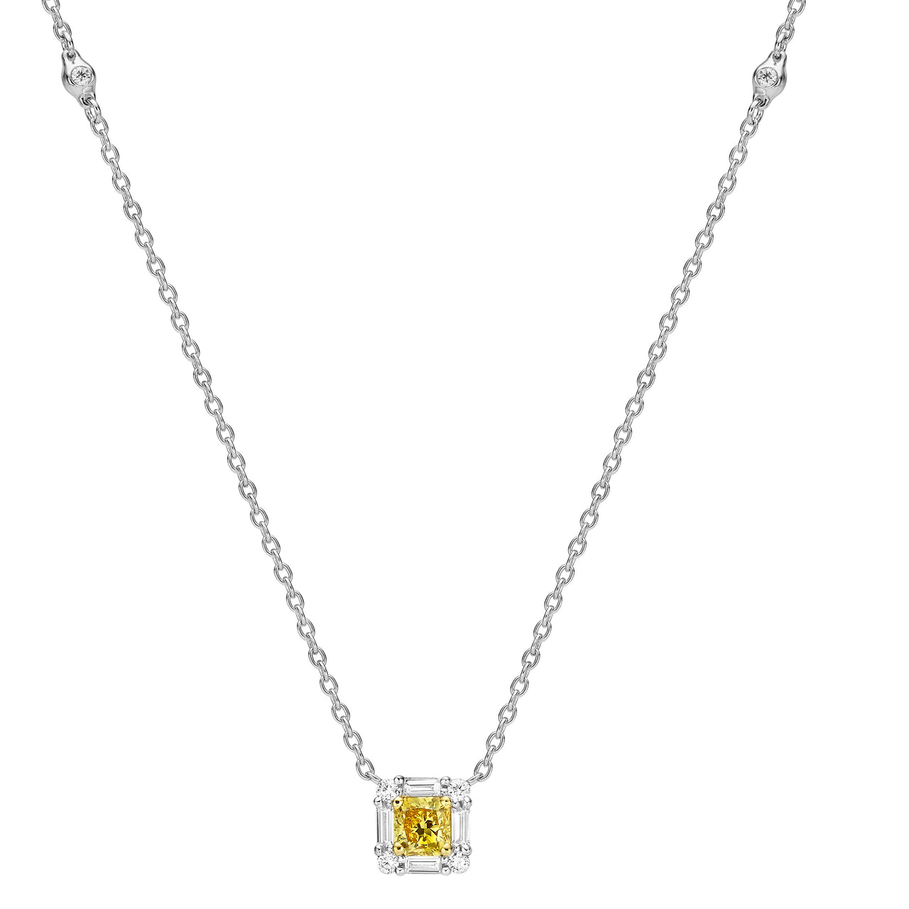 Fancy Vivid Yellow  Pendant