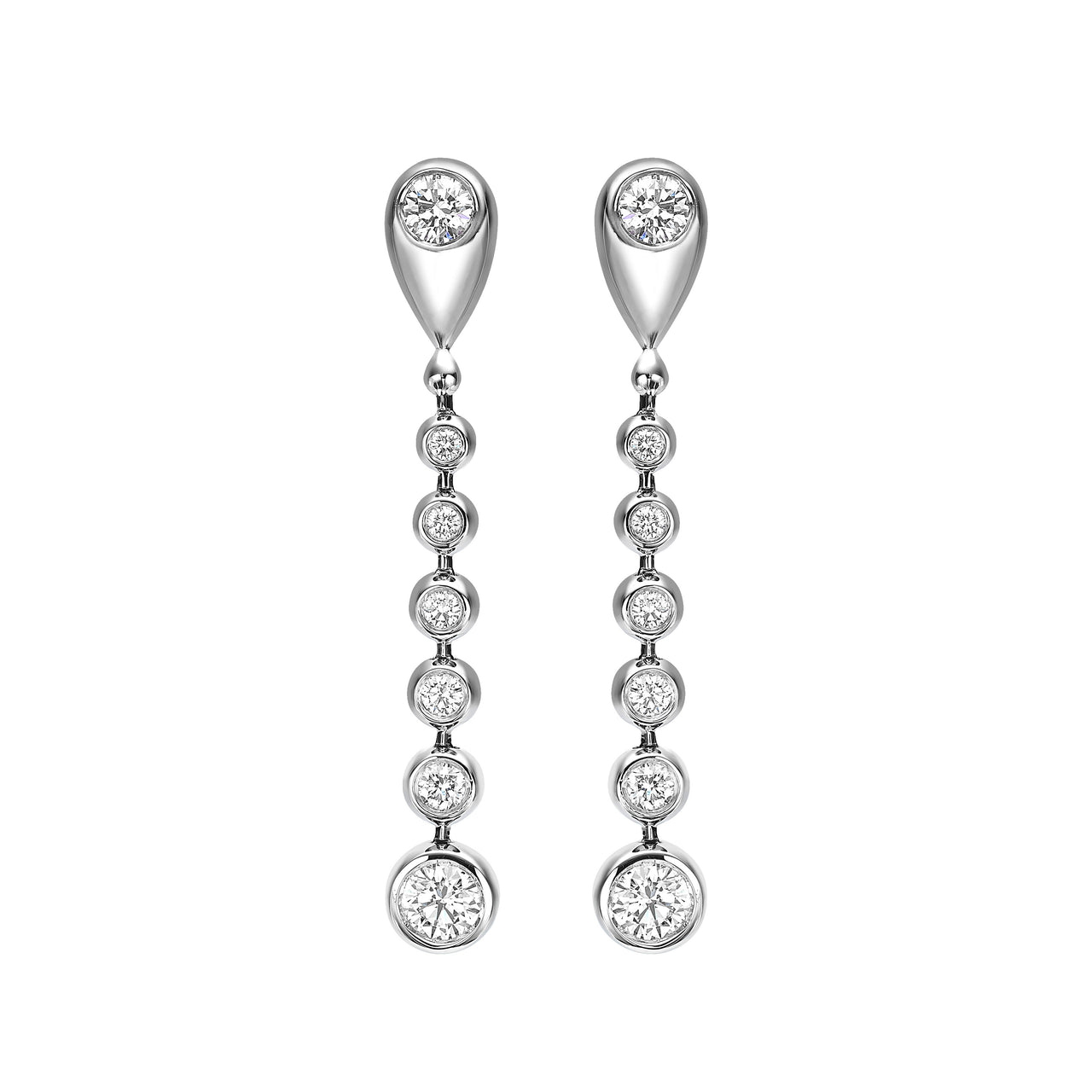 Hanging bubbles, 14 diamonds