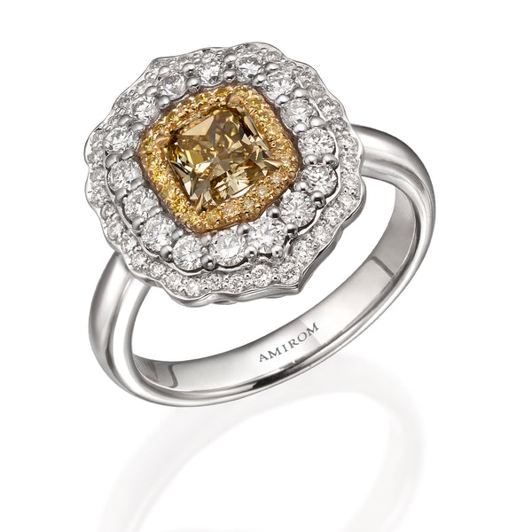 Fancy Diamond Vintage Style Ring