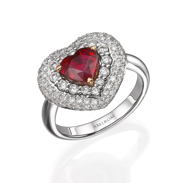 Ruby Heart Of Burma Ring
