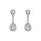 Diamond Pear Dangle Earrings