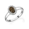 Oval Cognac Diamond Ring