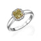 Radiant Yellow Diamond Ring