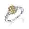 Oval Yellow Diamond Ring