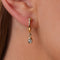 Pear Dangle Hoop Earrings