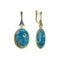 Sapphire Diamonds and Quartz Earrings